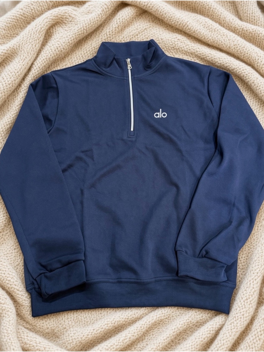 ALO Accolade 1/4 zip pullover Navy